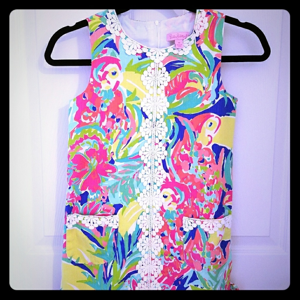 Lilly Pulitzer Mini Jane shift girl size 10